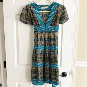 Anthropologie What Comes Around Goes Around 100% Silk Dress Size 2